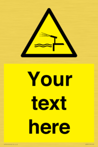 Custom warning water cannon